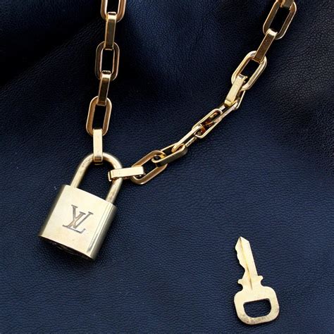 louis vuitton lock necklace men's|louis vuitton lock necklace price.